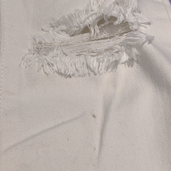 Armani Exchange White Distressed Skinny Jeans Size 25 - Picture 16 of 16